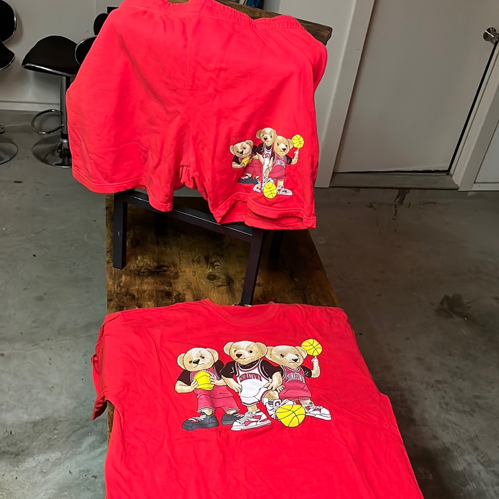 Chinatown market shirt and shorts set